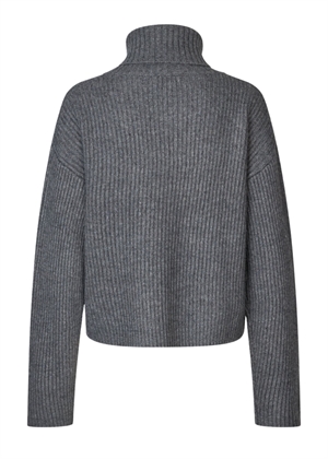 Fave zip knit Dark Grey Melange Oval Square 